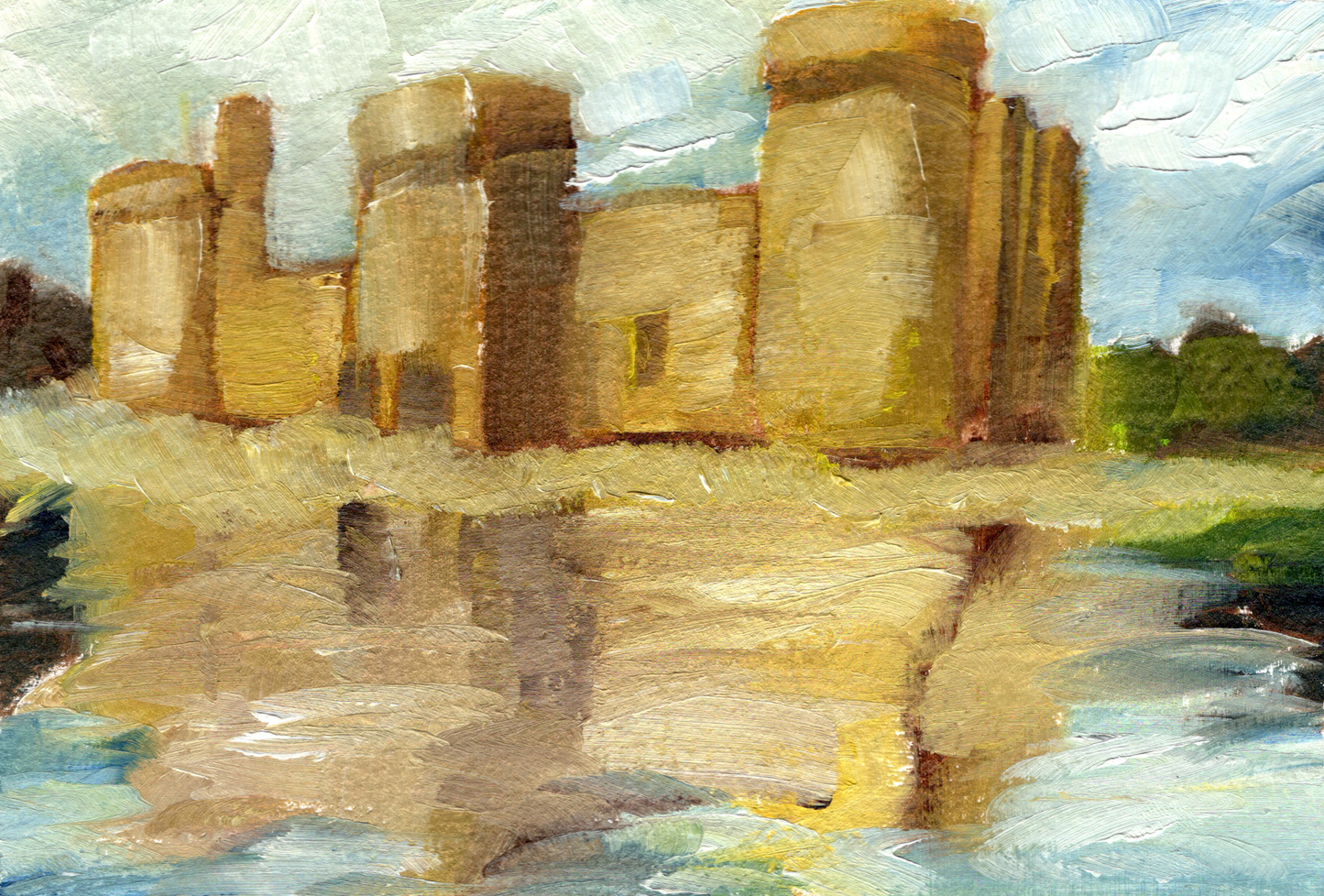 Bodiam Castle 5x7
