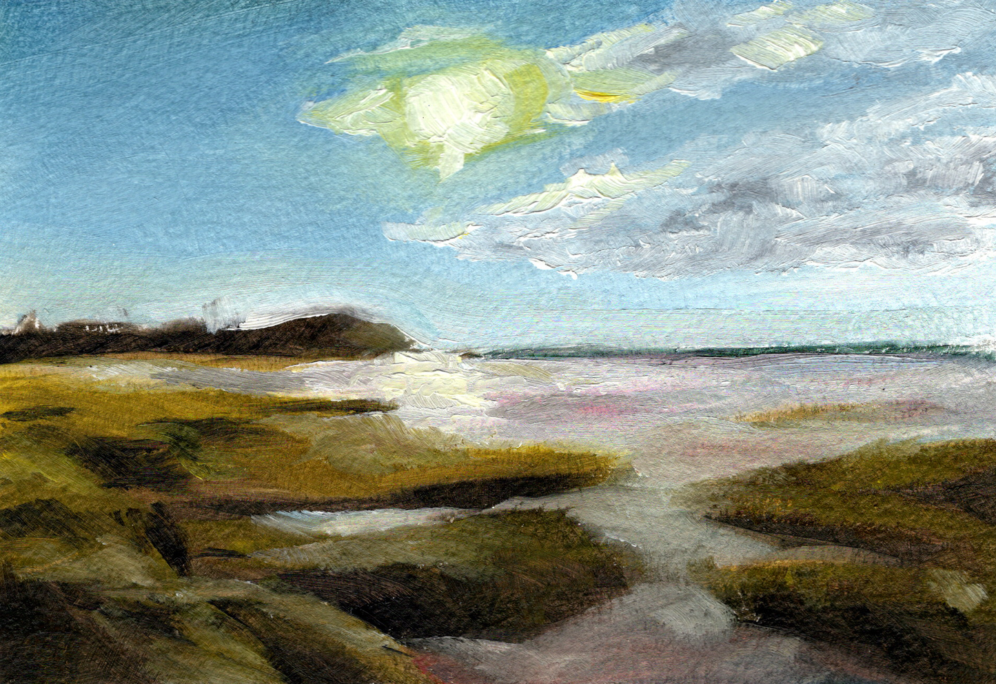 Low Sun at Selkirk Park 5x7