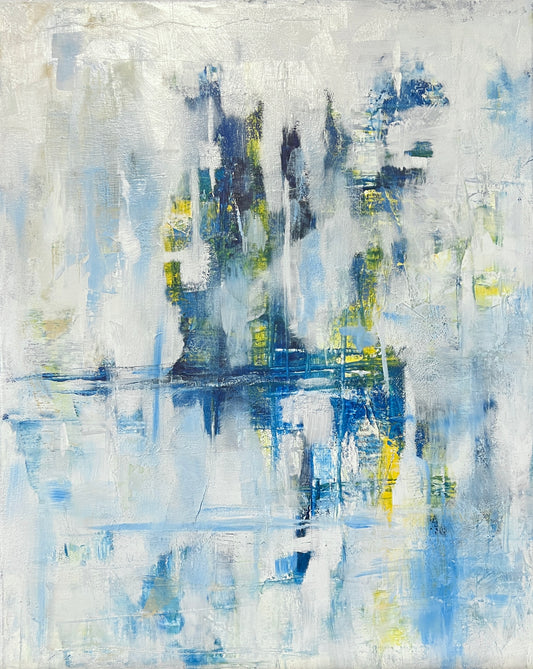 Blue Abstract - 16x20"
