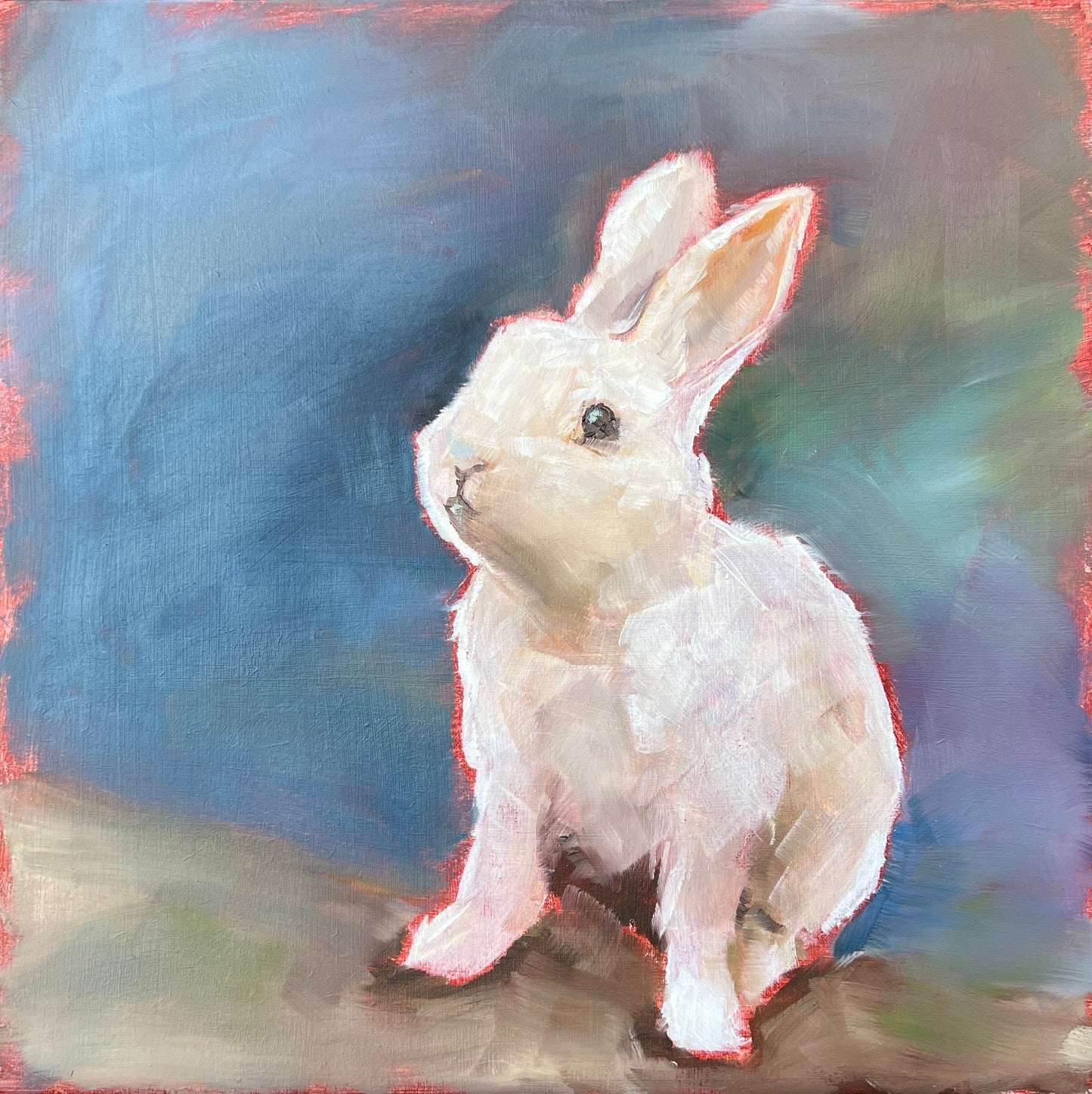 White Rabbit - 10”x10”