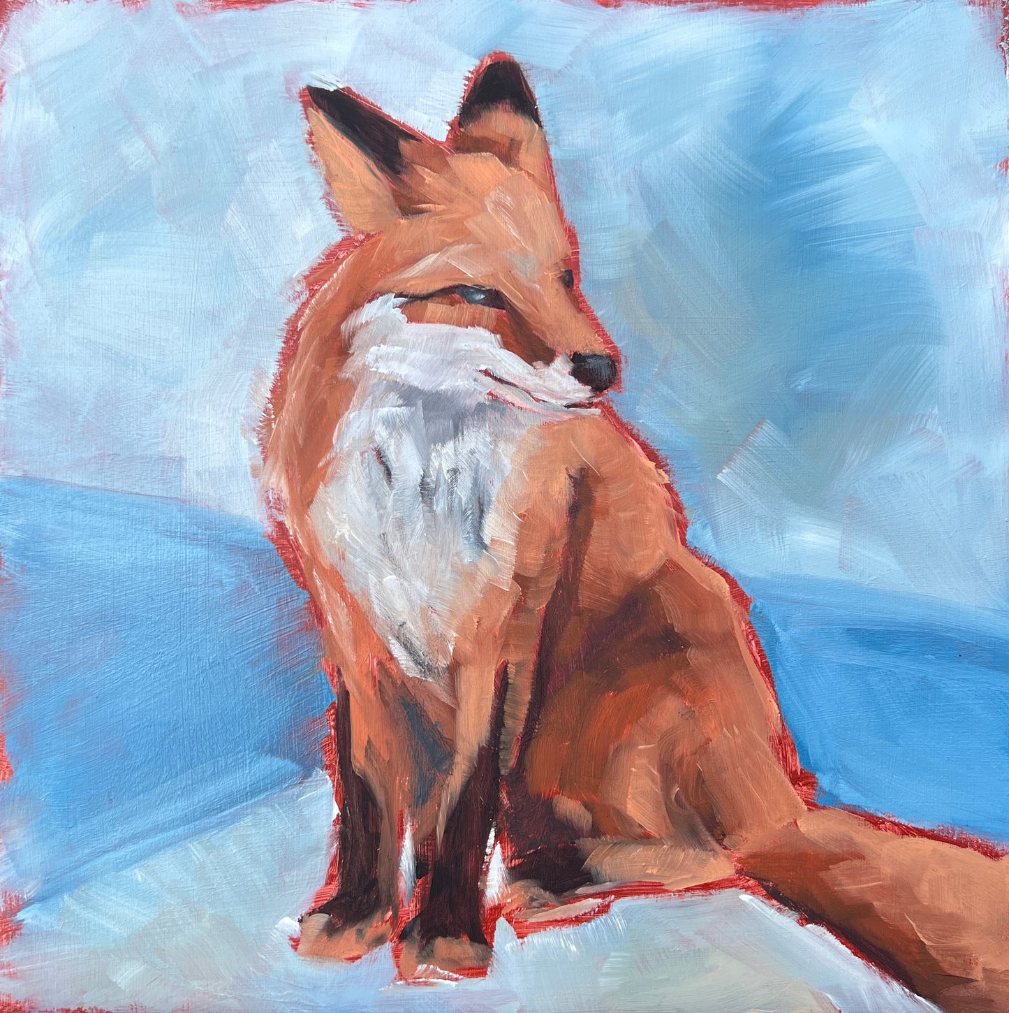 Red Fox 10”x10”