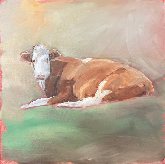 Brown Cow -10”x10”