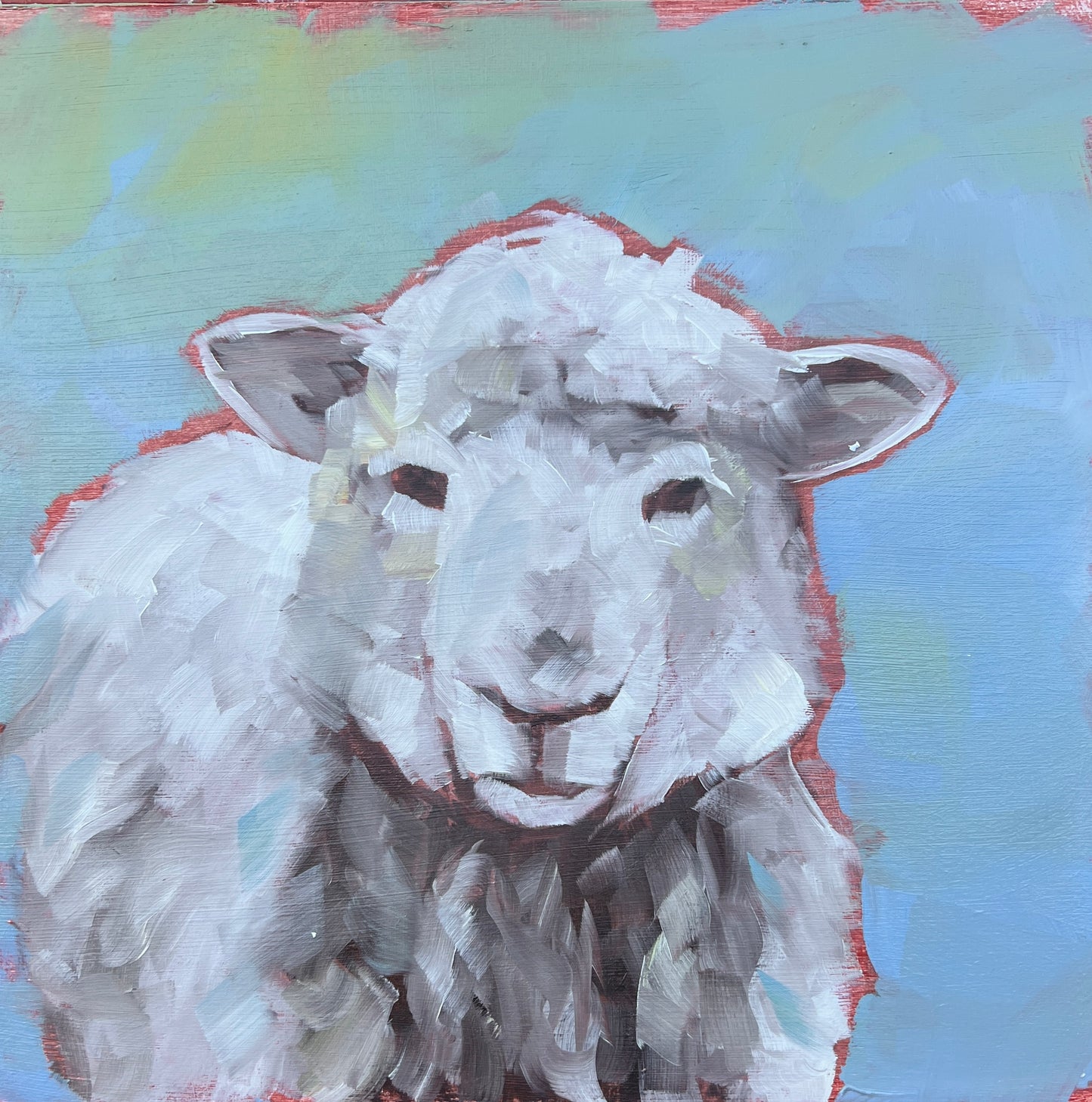 White Sheep 10”x10”